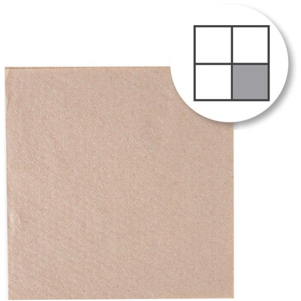 Lunch-Servietten Nature, 240 x 240 mm, 1-lagig NATURE Star 30546 (4015544726169)