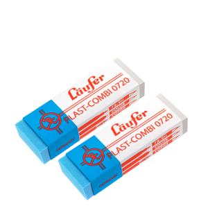 Kunststoff-Radierer PLAST COMBI, 2er Blisterkarte Läufer 69849 (4006677698492)