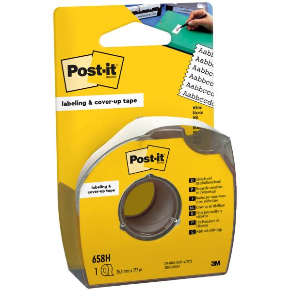 Abdeck- und Beschriftungsband im Hand-Spender 17,7 mx25 mm POST-IT 658H (0021200729485)