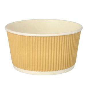Suppenbecher 'pure' Ripple Wall, 520 ml, beige PAPSTAR 89332 (4002911893326)