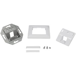 LogiLink Unterputzdose für Keystone Modul, 1-fach, signalweiß NK4026 (4052792060775)