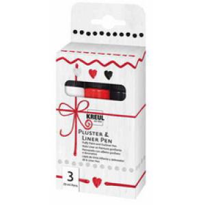 Pluster & Liner Pen, 3er Set KREUL 49830 (4000798124212)