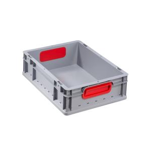 Transportbehälter ProfiPlus EuroBox 417, grau/ rot allit 456705 (4005187567052)
