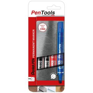 Permanent-Marker N60, Keilspitze, 4er Etui, sortiert Pentel N60-PRO4ABCEU (4016284345856)
