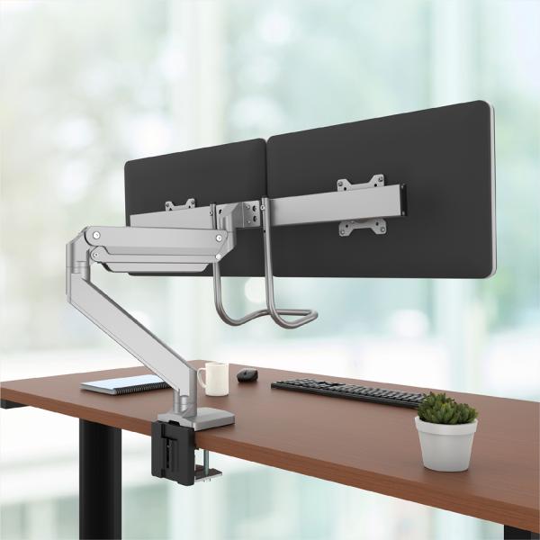 Doppel-Monitorarm Eppa Crossbar, weiß Fellowes 9909401 (0043859781690)