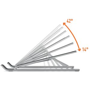 Notebook-Ständer FOLD, metallic silber DURABLE 505123 (4005546732220)