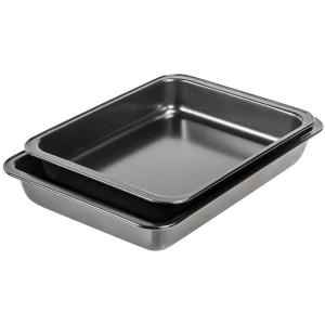 Bratschalen-Set, aus Karbonstahl, schwarz, 2er Set GastroMax 8540 (7332462065109)