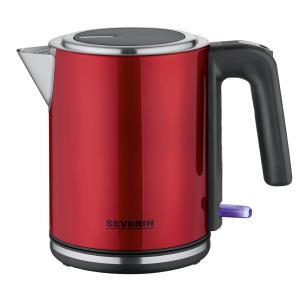 Wasserkocher WK 3427, 1, 0 Liter, Edelstahl/ rot SEVERIN (4008146044977)