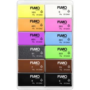 Modelliermasse-Set 'neon', 12er Set FIMO 8013 C12-3 (4007817096581)