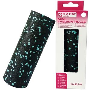 Mini-Faszienrolle, schwarz/ mint HARO 10180 (4062191101801)