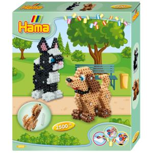 midi 3D 'Hund und Katze', Geschenkpackung Hama Bügelperlen 3253 (0028178032531)