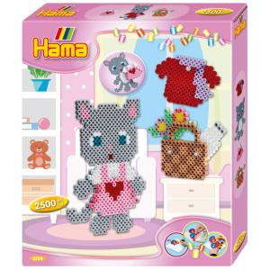 midi 'Anziehkatze', Geschenkpackung Hama Bügelperlen 3254 (0028178032548)