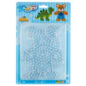 Hama Stiftplatten 'Teddybär, Dinosaurier', im Blister 8101 (0028178081010)