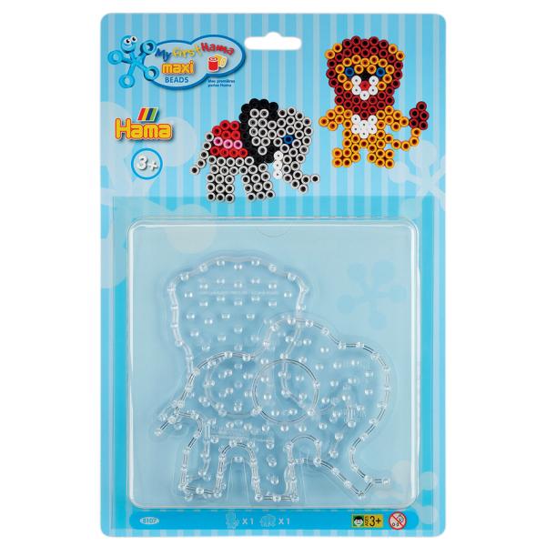 Hama Stiftplatten 'Löwe, kleiner Elefant', im Blister 8107 (0028178081072)