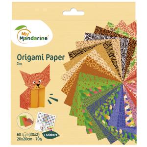 Origami-Faltblätter 'Zoo' My Mandarine 52504MD (3065500525047)