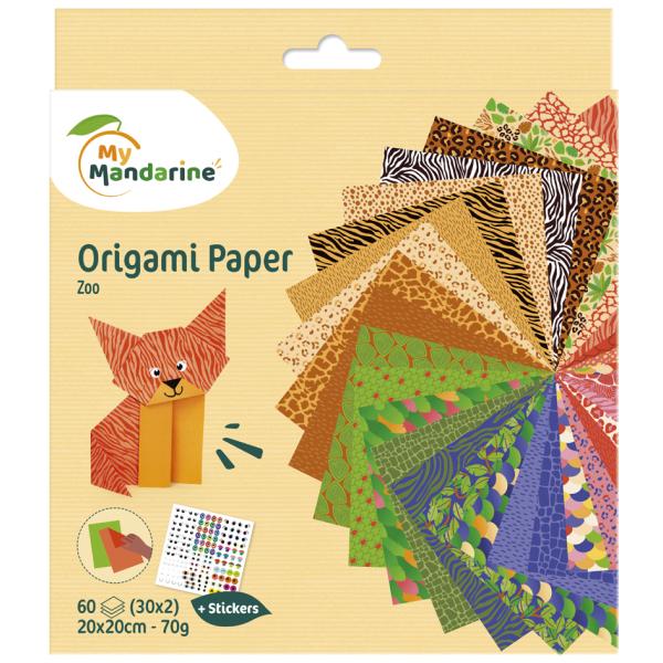 Origami-Faltblätter 'Zoo' My Mandarine 52504MD (3065500525047)