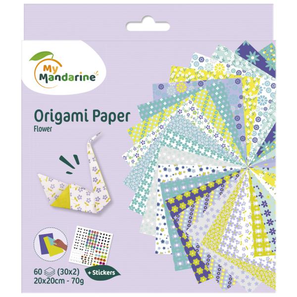 Origami-Faltblätter 'Flowers' My Mandarine 52507O (3065500525078)