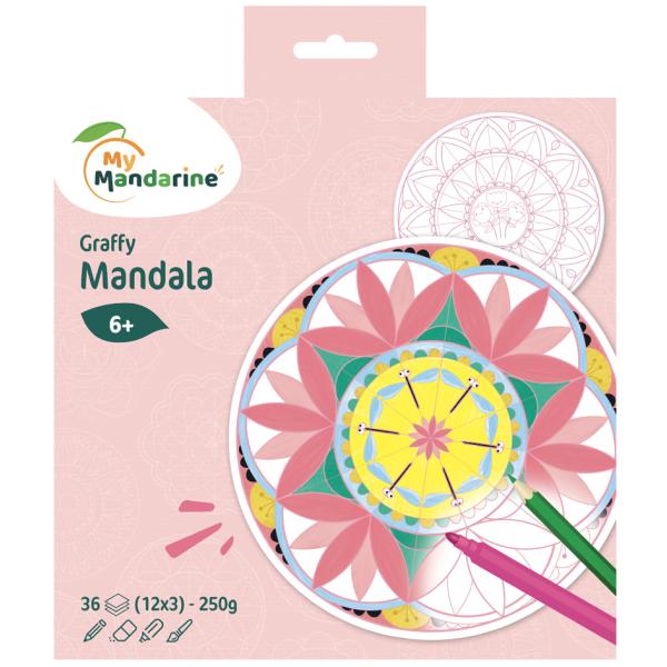 Malbuch 'Graffy Pop Mandala', Girl My Mandarine GY027O (3609510520274)