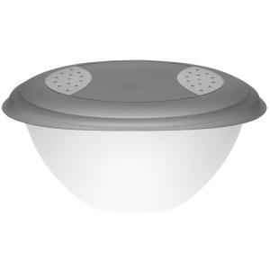 Salatschale 'sandra', mit Deckel, 6, 0 Liter, grau keeeper 1066082700000 (4052396084795)