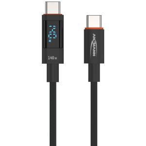 Daten- & Ladekabel mit Display, USB-C - USB-C, 2, 0 m ANSMANN 1700-0171 (4013674195916)