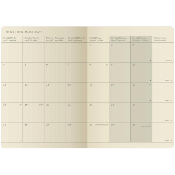Taschenkalender Conceptum 2026, ca. DIN A5, schwarz sigel C2684 (4004360771767)