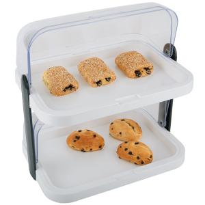 Buffet-Vitrine DOPPELDECKER, schwarz APS 9204 (4004133092044)