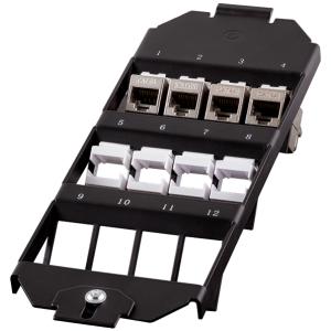 LogiLink Bodentankhalter, 4-fach, für 12 Keystone Module NK4069 (4052792073232)
