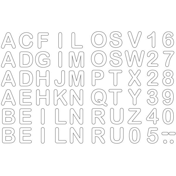 Bügelbuchstaben für DIY-Stoffschultüte, rot ROTH 658118 (4028279943824)