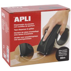 Handabroller, bestückt, schwarz APLI 019647 (8410782196471)