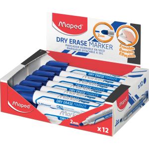 Whiteboard-Marker Marker'Peps Jumbo, schwarz, 12er Maped 735031 (3154147350317)