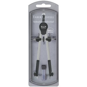 FABER-CASTELL Riesenteilzirkel, silber / schwarz Faber-Castell 174207 (4005401742074)