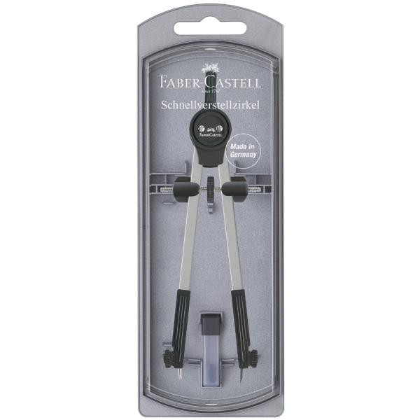 FABER-CASTELL Riesenteilzirkel, silber / schwarz Faber-Castell 174207 (4005401742074)