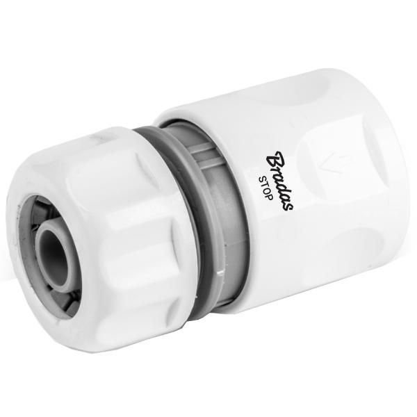 Schlauchkupplung WHITE LINE mit Wasserstopp, 1/ 2' Bradas WL-2140 (5904182442793)