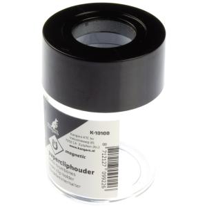 Klammernspender, rund, transparent / schwarz kangaro K-10100 (8712127099226)