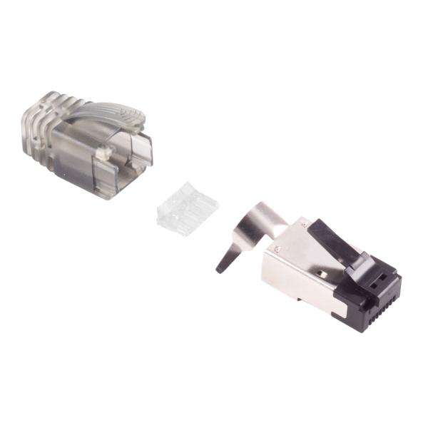 RJ45 Stecker für Rundkabel, Kat. 5-6A, geschirmt FLEXLINE FL31-02050 (4250696658252)