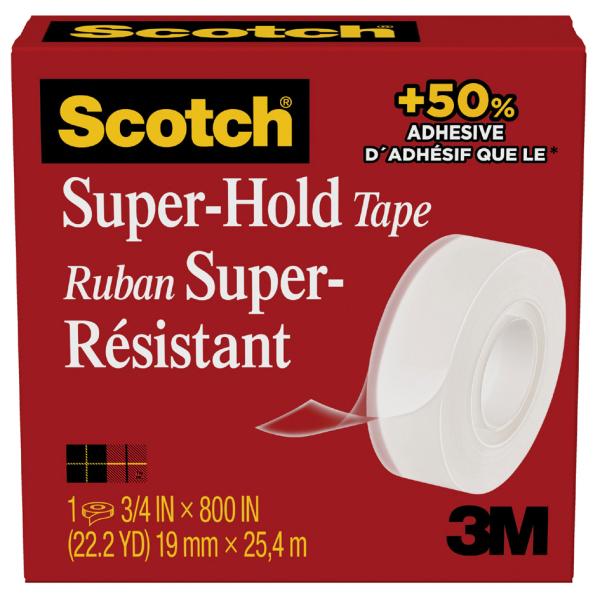 Klebefilm Super-Hold 700K, 19 mm x 25, 4 m, Karton Scotch 700K-EU (4054596723702)
