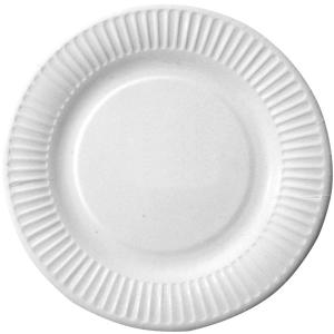 Papp-Teller, rund, 230 mm, weiß, 100er NATURE Star 41510 (4015544415100)