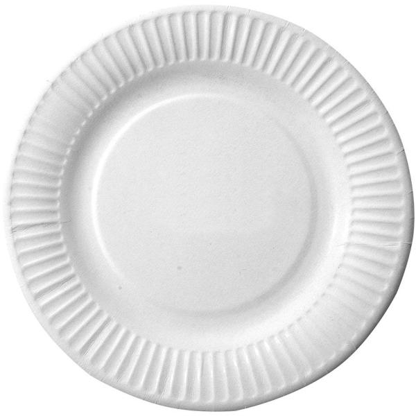 Papp-Teller, rund, 230 mm, weiß, 100er NATURE Star 41510 (4015544415100)