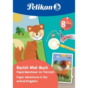 Bastel- und Ausmalbuch 'Tierreich', DIN A4 Pelikan 300002236 (4012700101549)