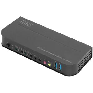 Desktop KVM Switch mit integriertem USB-Hub, schwarz DIGITUS DS-12874 (4016032487517)