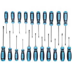 Schraubendreher-Satz, 21-teilig, schwarz/ blau QUANTOOL Q25021 (4003315856245)