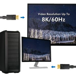 DisplayPort 1.4 Anschlusskabel, 5, 0 m, schwarz LogiLink CV0139 (4052792057478)