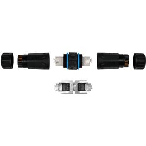 LogiLink Outdoor Kabel-Verbinder, Kat.6A/ 7/ 7A/ 8, schwarz NP0087 (4052792068832)