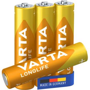 Alkaline Batterie Longlife, Micro (AAA/ LR03) VARTA 04103 101 414 (4008496525072)
