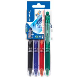Pilot Frixion Ball Clicker 2 Go Tintenroller-set 0,4 Mm, Schreibfarbe: Farbsortiert, 4 St. BLRT-FR7-S4 SET2GO (313191054
