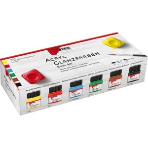 Acryl-Glanzfarbe, Basis-Set 6 x 20 ml KREUL 79600 (4000798796006)