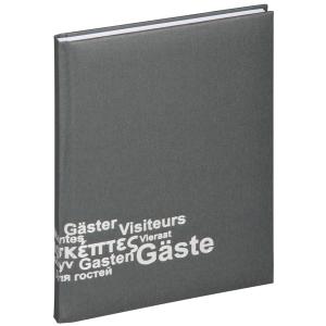 Gästebuch Europa, (B)195 x (H)255 mm, 192 Blatt, grau PAGNA 30918-10 (4009212054654)