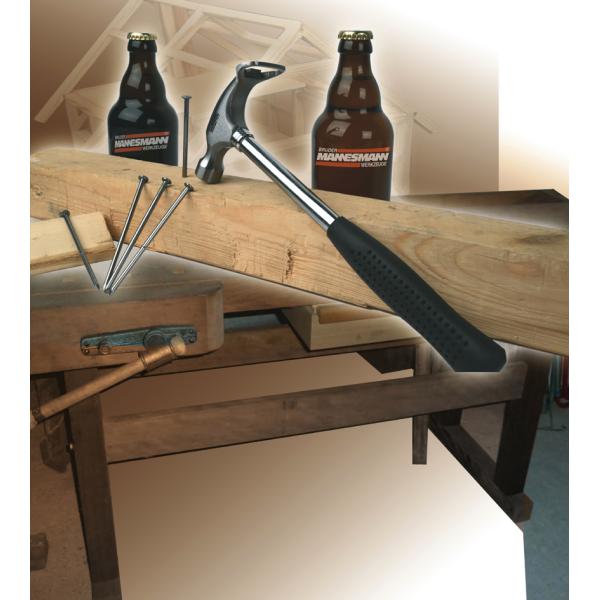 Freizeit-Hammer mit Flaschenöffner BRÜDER MANNESMANN M76590 (4003315712428)
