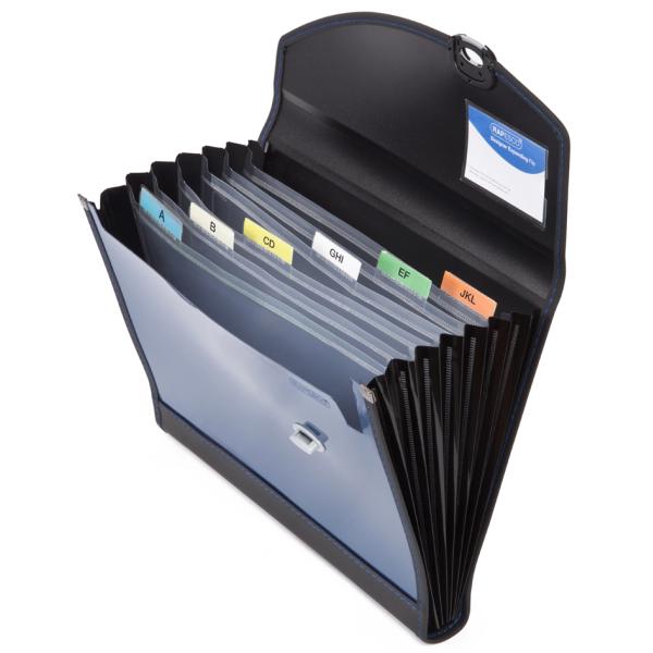 Fächermappe Designer, DIN A4+, 7 Fächer, blau RAPESCO 0679 (5018505170055)