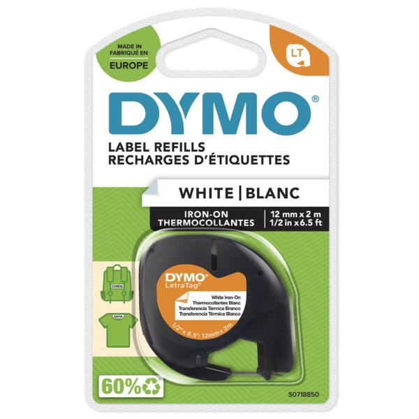 DYMO LetraTag Schriftbandkassette, Kunststoff, 12 mm x 4 m Dymo S0721530 (5411313122672)